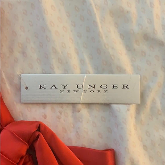 NWT KAY UNGER long evening dress with bow in excellent condition - Picture 5 of 11